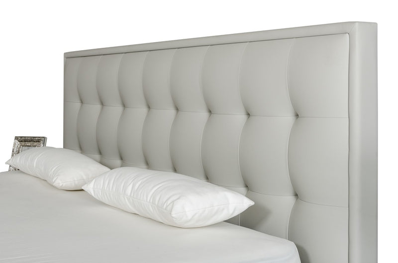 Haqi Modern Grey Bed – Jubilee Furniture