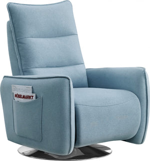 Divencci Modern Blue Fabric Recliner Chair