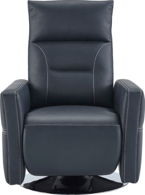 Nopin Modern Blue Leatherette Recliner Chair