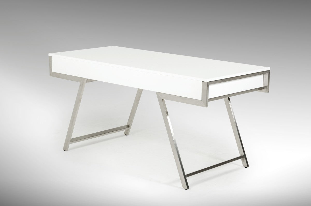 Daqiko Modern White Gloss Desk
