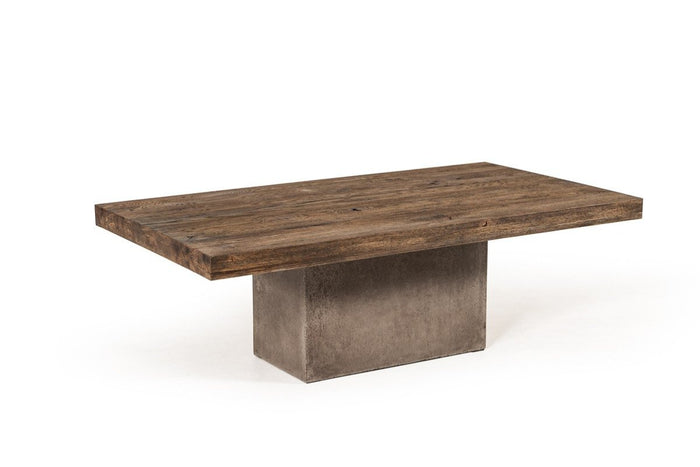 Renky Modern Oak & Concrete Coffee Table