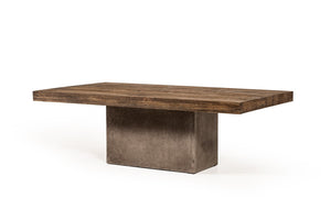 Renky Modern Oak & Concrete Coffee Table