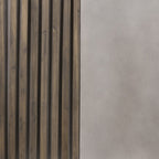 Deilo Modern Concrete & Acacia Square Coffee Table