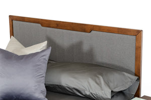 Sohu Modern Grey & Walnut Bed