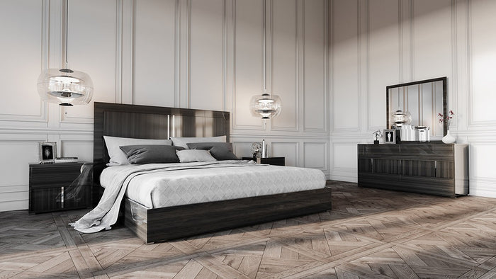 Axman Italian Modern Grey Bedroom Set