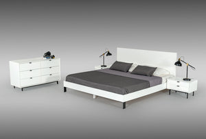 Vanity Contemporary White Bed