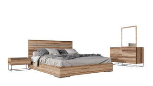 Nova Domus Matthias Italian Modern Light Oak Bedroom Set
