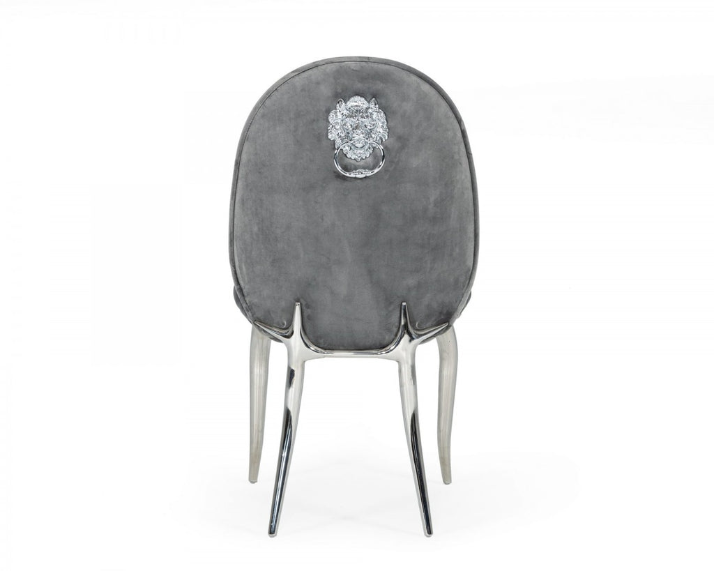 Constance Modern Grey Velvet Dining Chair Set of 2