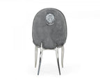 Constance Modern Grey Velvet Dining Chair Set of 2